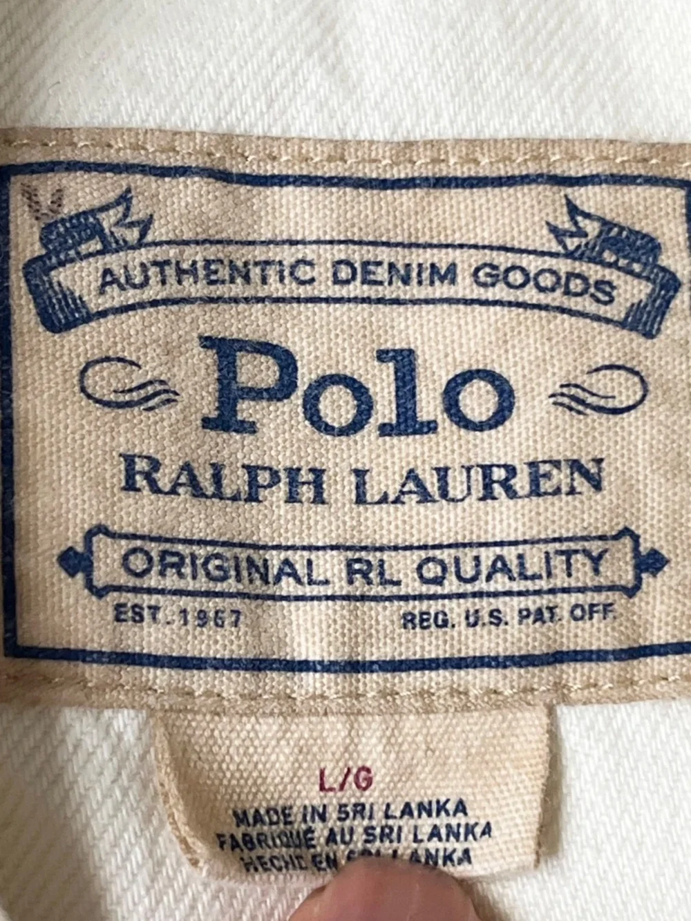 Polo Ralph Lauren Safari Jacket White Field Military Utility